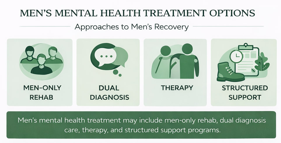 Mens Mental Health Treatment Options Image